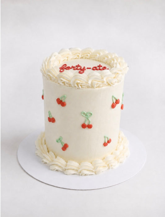 Piped Cherry Cake